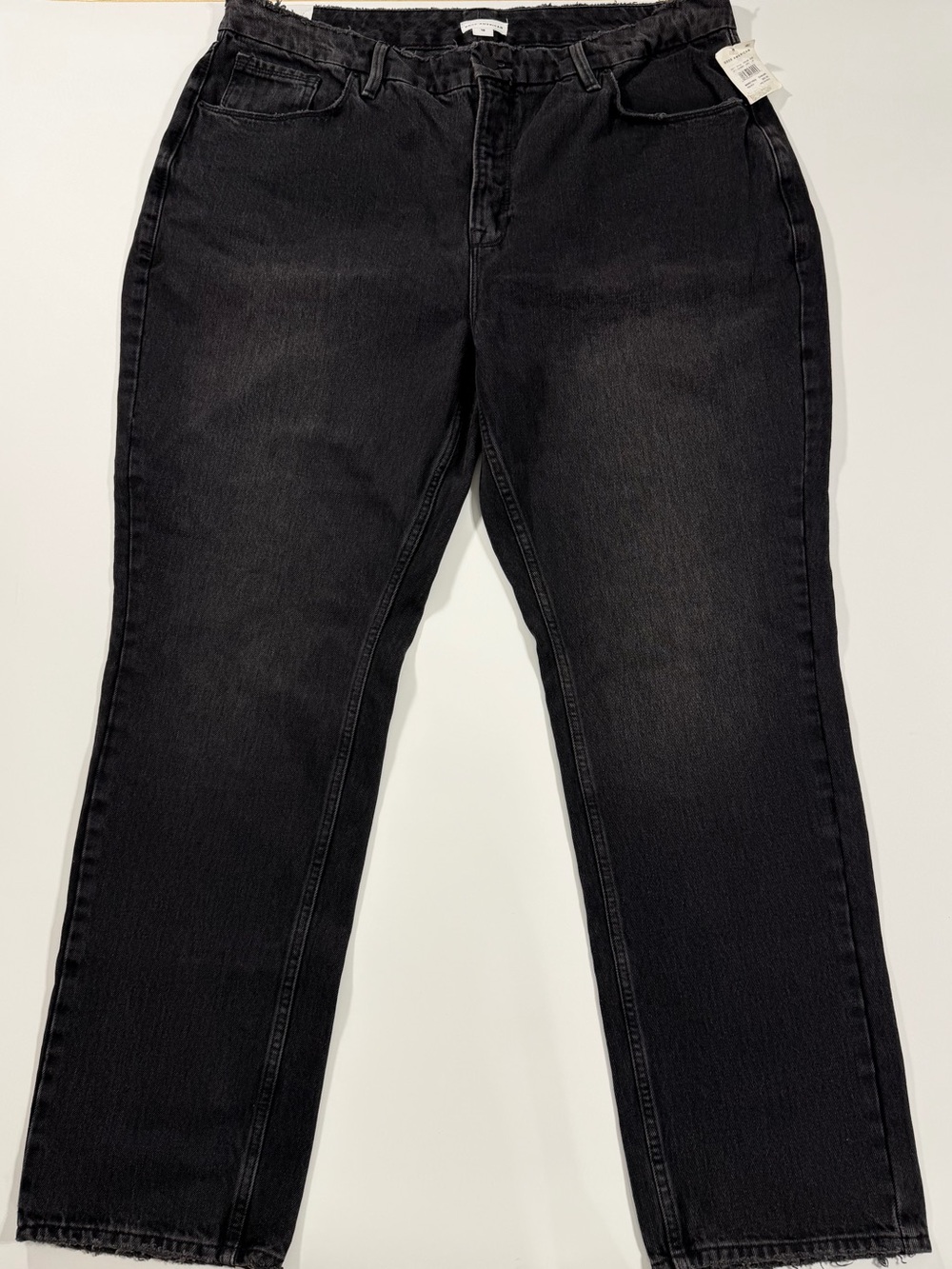 NWT Good American Good ’90s Black Relaxed Straight Jeans 18 - Picture 2 of 12